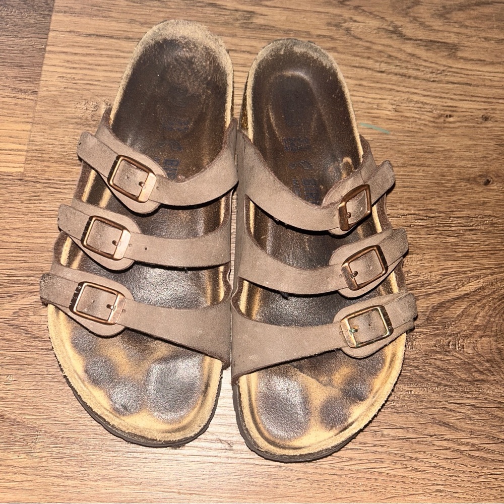 Birkenstock Dark Brown Multi-Strap Sandals